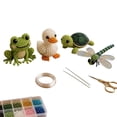 thumbnail image 2 of Tarmeek 3D Beaded Animal Kit - Miniature Bead Figure DIY Craft Set, Frog Duck Pond Friends, Multicolor Plastic Bead Art Kit for Stress Relief, Beginner-Friendly Complete Kit, 2 of 9