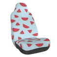 thumbnail image 1 of Wukai Watermelon Full Set Car Seat Covers with Soft Padding Universal Auto Front Seats Protector and Cushion Mat, 1 of 5
