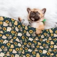 thumbnail image 3 of Naloa Bear Sunflower Dog Blanket, 3 Sizes Cat Blanket for Indoor Cats Large Medium Small Dog Gifts-, 3 of 8