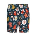 thumbnail image 3 of Picia Holiday Christmas Cookies Pajama Shorts for Men, Men's Pajama Bottoms, Sleepwear,Short Pajama Pants-Small, 3 of 9