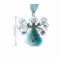 thumbnail image 2 of Gallickan Christmas Tree Angel, Glass Look Acrylic Pendant, Flat Hanging Ornament, Holiday Religious Decor, for Tree and Gift Decoration, Blue, 2 of 6