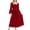 Wine, variant on Busydd Women's Lace Up Renaissance Dress Vintage Solid Color Square Neck Medieval Dress Trendy Flowy Bell Sleeve Midi Dress S