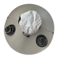 thumbnail image 3 of Sombrero de ala ancha para exteriores, para pesca, playa, con 2 ventiladores solares, ligero gris claro, 3 of 9