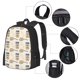 thumbnail image 2 of Fotbe Peanuts Mochila para Hombre y Mujer - Tela Oxford 600D Resistente - Mochila Impermeable de Gran Capacidad para Escuela, Viajes y Senderismo, 2 of 6
