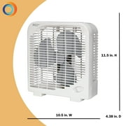 Comfort Zone 9 Portable Box Fan, White
