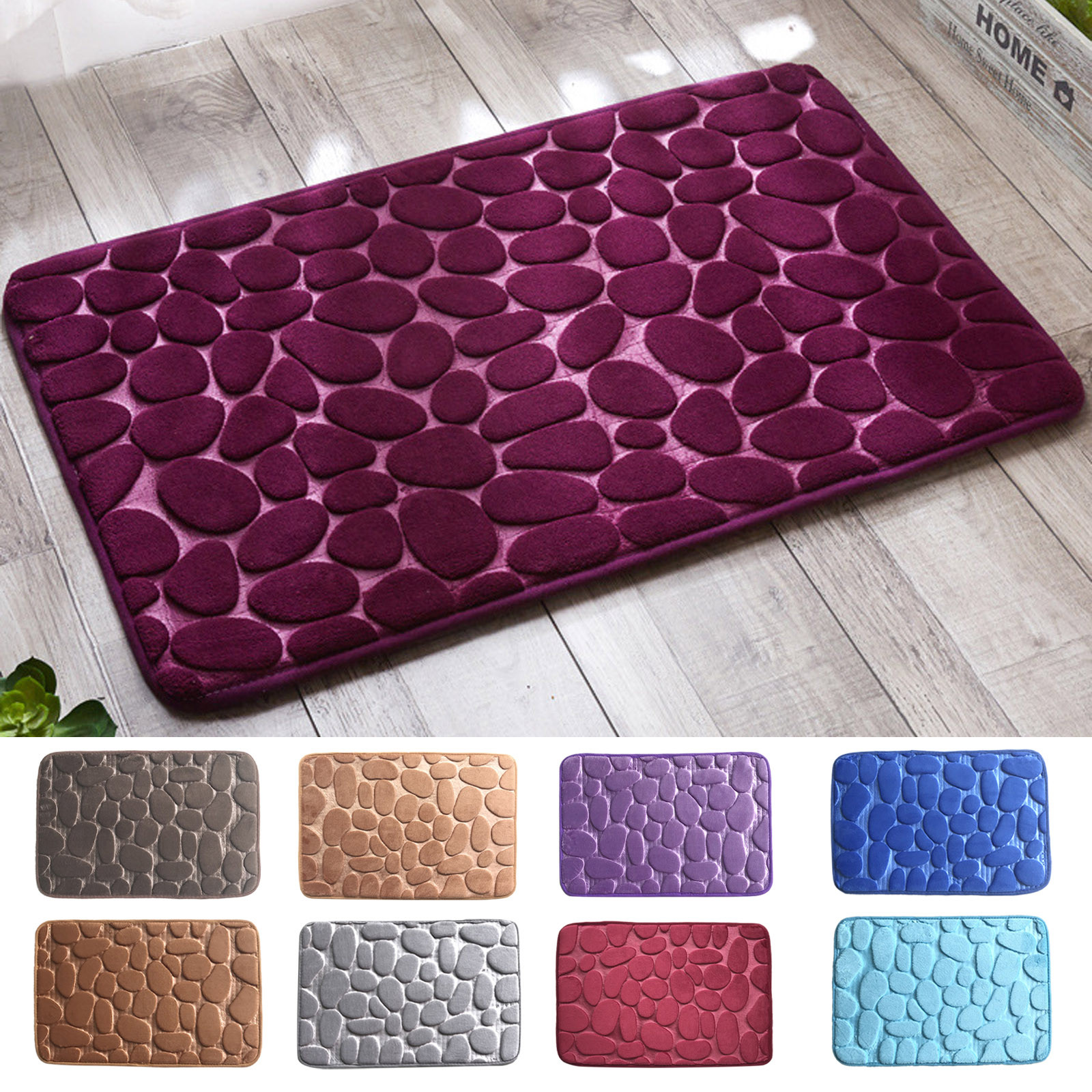 PoypyozzZ 3D Threedimensional Carpet Floor Mat Bathroom Water