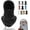L37-Black, variant on Sherpa Hood Ski Mask for Women, Moon Cozy Hood for Men, Winter Outdoor Sherpa Hooded Sports Windproof Mask for Neck, Face Pink