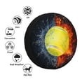 thumbnail image 4 of Goofa Tennis Ball In Fire And Water Pattern Universal Tire Cover for Jeep, SUV, Truck, and Trailer – Waterproof, UV-Resistant,Easy to Install, Fits 14"-17" Tires-16 inch, 4 of 5