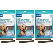 Virbac VeggieDent Fr3sh Dental Chews for Large Dogs Over 66 lbs, 3-Pack (90 Chews)