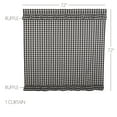 thumbnail image 2 of Annie Buffalo Black Check Ruffled Shower Curtain 72x72, 2 of 5