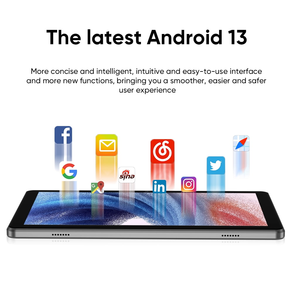Tablets 10.1 inch Android 13 Tablet Newest, 64GB ROM 1TB Expand, Quad-Core Processor Tablet, 6000mAh Battery, Dual Camera, Wifi, 1280x 800 IPS Tablet PC (Blue)