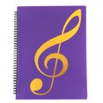 thumbnail image 1 of Desiderio 1 carpeta de música, 30 páginas (puede caber 60 hojas), carpeta de música A4, libro de partituras de piano, color morado, 1 of 5