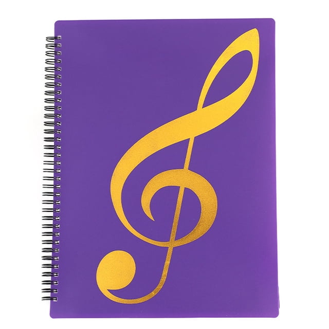 Desiderio 1 carpeta de música, 30 páginas (puede caber 60 hojas), carpeta de música A4, libro de partituras de piano, color morado