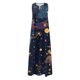 thumbnail image 2 of Gibobby Vestidos Casuales para Mujer Vestido largo adecuado para mujer, vestido largo elegante suelto a la moda de verano para mujer, vestidos florales (Azul oscuro,XL), 2 of 5