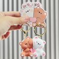 thumbnail image 5 of Hearth & Gear Bear Keychain Cute Design Strong Durable Material Easy To Attach, 5 of 5