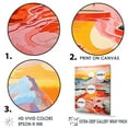 thumbnail image 3 of Designart "Geyser Horizon In De Stijl II" Geyser Wall Art Living Room, 3 of 7