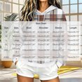 thumbnail image 4 of Womens Graphic Hoodies Drawstring Loose Pullover Hooded Sweatshirts with Pocket Drop Shoulder Long Sleeve Tops (S, Brown-Plaid), 4 of 5