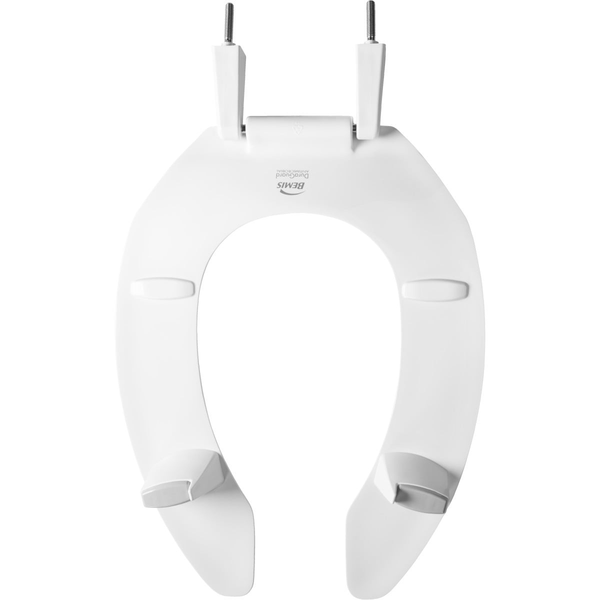 BEMIS 3L2155T-000 Toilet Seat, Without Cover, Plastic, Elongated, White