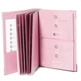thumbnail image 1 of Carpetas de Archivos con Etiquetas, Organizador de Papel con Bolsa con Cremallera, Organizador de Documentos Portátil para la Oficina en Casa, Rosa, 1 of 5