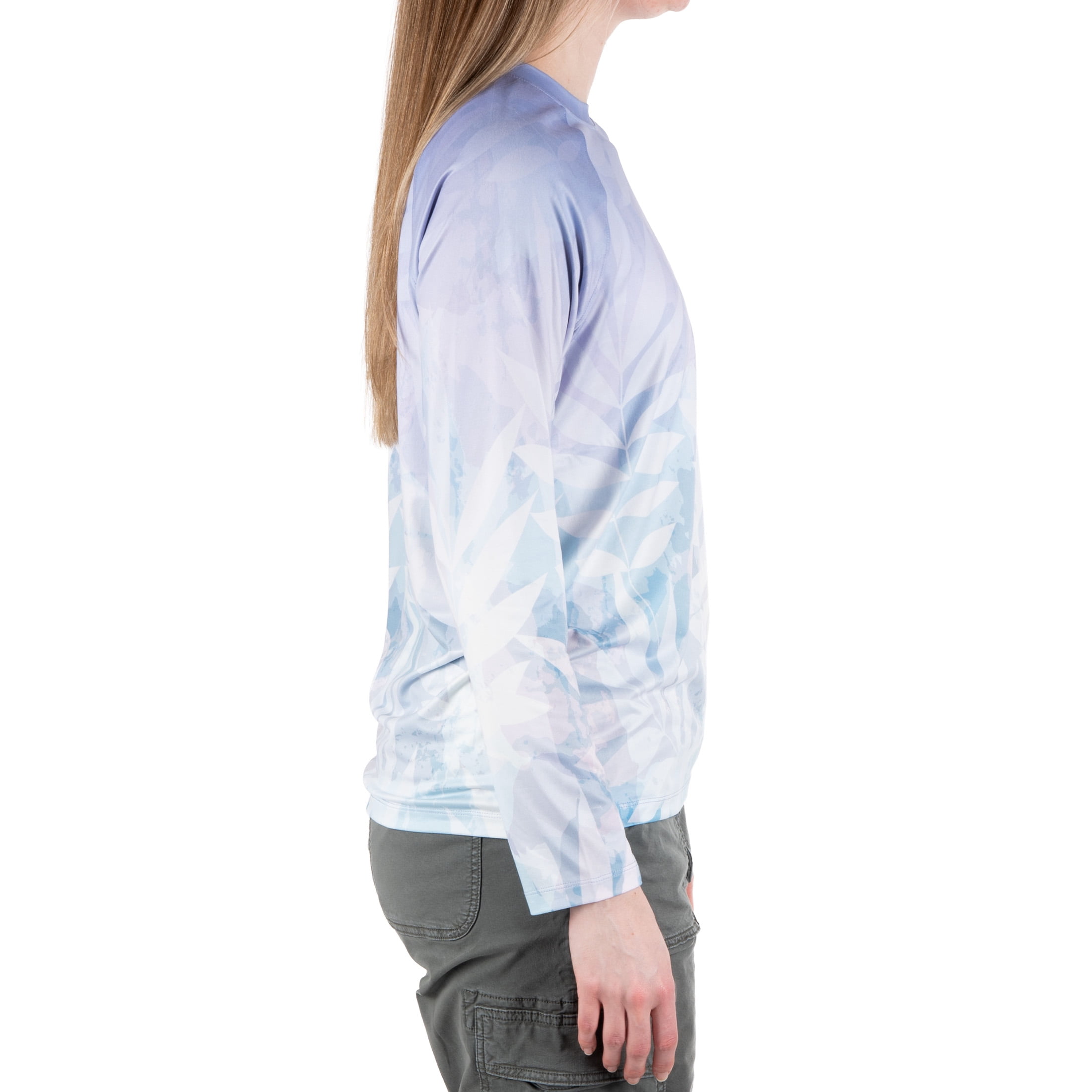 Realtre Ladies Crop Tee, Powder Ombre, M