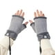 thumbnail image 1 of Tejido Guantes sin dedos Hombres blandos Mujeres A prueba de viento A prueba de viento Cálido Mantenimiento USB Carro eléctrico Calefacción Mittens Protector de mano interior Gris kenally HA011717-05, 1 of 7