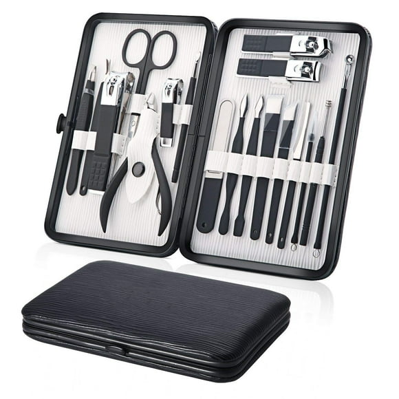 Manicure Set Professional Nail Clipper Kit-18Pieces Stainless Steel Manicure Kit