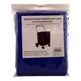 thumbnail image 3 of Utility Folding Shopping Cart Liner Privacy Top Cover Water Resistant Fastens Non-Woven Lightweight Breathable Blue- Liner Only (Cart not included), 3 of 4