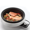 thumbnail image 3 of Aroma Housewares ASP-137 3-Quart/10-inch 3-in-1 Super Pot with Grill Plate, White/Black, 3 of 4