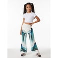 thumbnail image 5 of Girls Premium Casual Flare Leggings Elastic-Waist Bell Bottoms Bell-Bottoms Trousers for Young Girls Age 5-13, 5 of 6