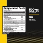 Primaforce Testosterone Complex 90 Capsules, 500mg D-Aspartic Acid Per Serving, 30 Servings