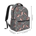 thumbnail image 2 of Easygdp Hedgehogs and Flowers1 Mochila Ergonómica Versátil para Laptop - Múltiples Bolsillos, Correas Ajustables, Unisex para Escuela, Viajes y Actividades al Aire Libre-One Size, 2 of 5
