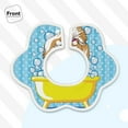 thumbnail image 3 of Bingfone Dog Takes A Bath In The Bathtub Soft Bibs For Baby Boy Girl 360 Rotate Petal Absorbent Bibs Washable For Drooling Teething, 3 of 9