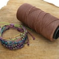 thumbnail image 2 of The Beadsmith Knot It Waxed Polyester Cord – Light Wine Color – 0.7mm Diameter – Light Wax, 144 Meters (472 Feet) Per Spool – Make Jewelry, Macrame, Friendship Bracelets and DIY Crafts, 2 of 6