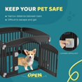 thumbnail image 5 of 4 Panel/6 Panel Plastic Pet Playpen With Lockable Door And Non-Slip Bottom,24Inch Puppy Playpen Suitable For Small To Medium Pets,Portable Indoor Outdoor Puppy Pen,Lightweight Combination Dog Fence, 5 of 6