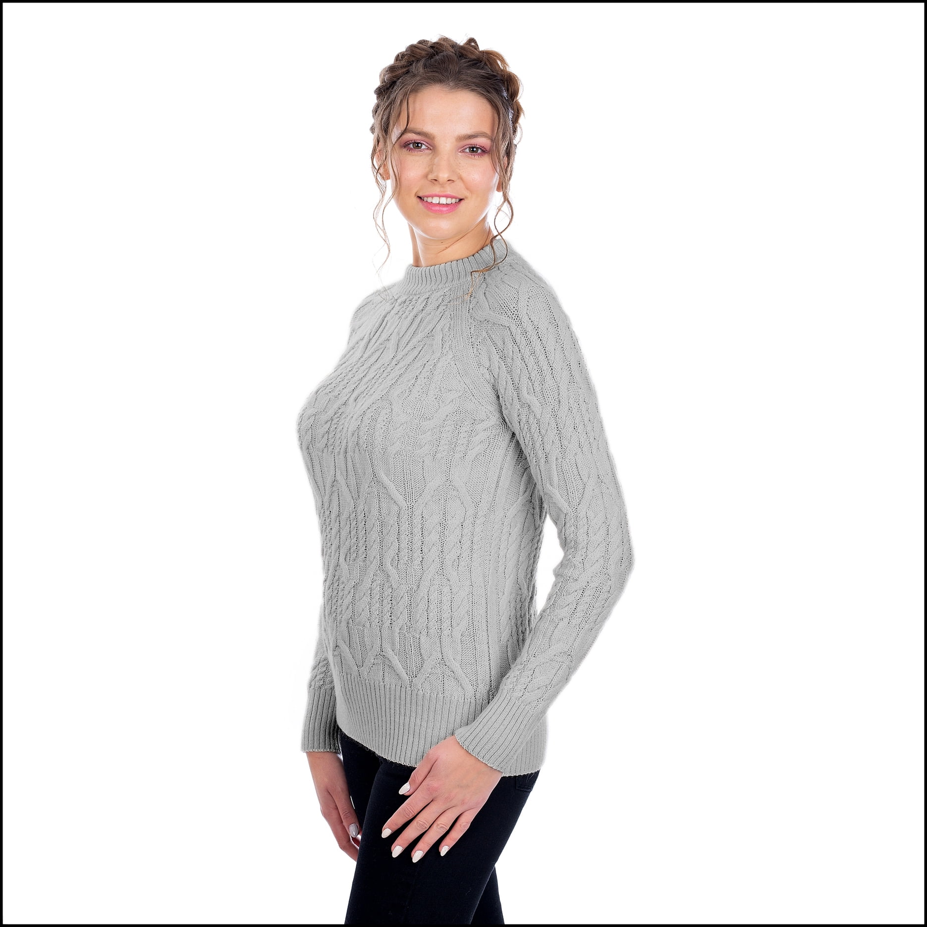 grey wool jumper ladies