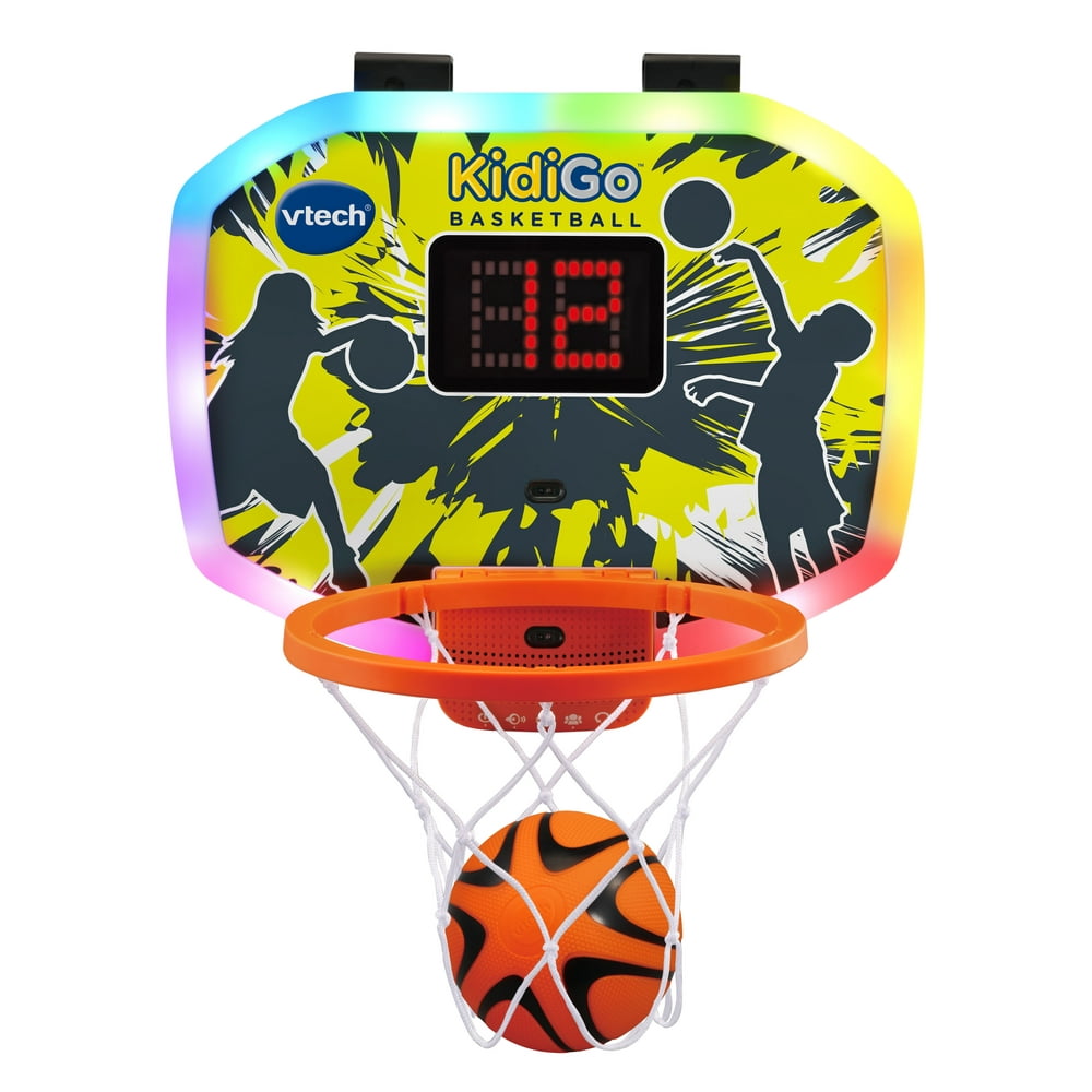 VTech KidiGo Basketball Hoop With Basketball and LightUp Scoreboard