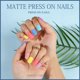 thumbnail image 4 of Press On Nails Teenitor, paquete de 24 unidades, cuadrados cortos, 576 unidades, con pegamento, 4 of 7