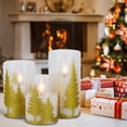 thumbnail image 4 of Velas de vidrio sin llama Romance Christmas Tree con control remoto, 4 of 9
