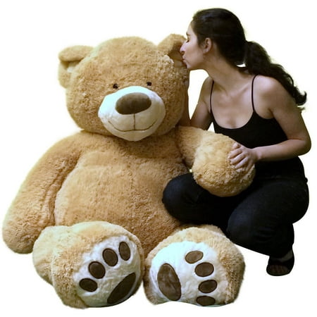 Big Plush Giant 5 Foot Teddy Bear Soft Ultra Premium Quality Hand Stuffed in USA, Ships in Big Box Weighs 17 Pounds