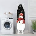 thumbnail image 4 of HELLHERO Snowman Ironing Board Covers Iron Cover Protector Easy Adjustment and Installation One-Piece Cover Laundry Room Non Fading Cloth Cover 15 x 54 inch, 4 of 6
