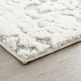 thumbnail image 3 of Alise Rugs Artistic Shag Abstract Indoor Area Rug 2'3'' x 7'3'' - Beige/Ivory, 3 of 5