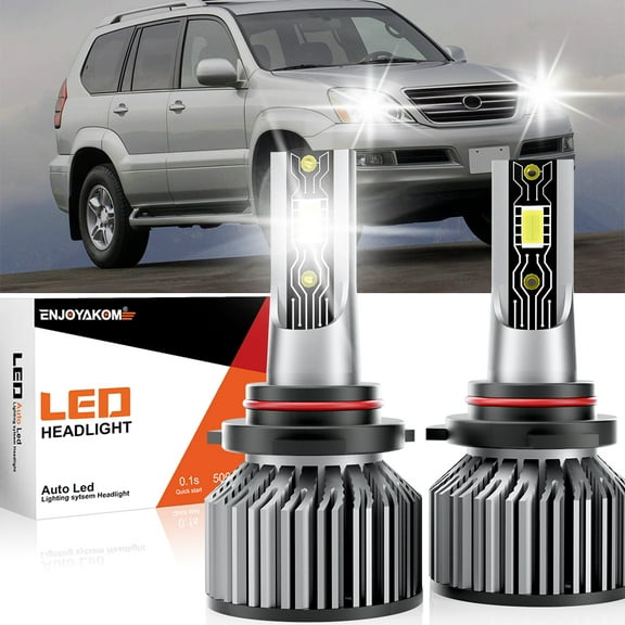 2PCS HB3 9005 LED Bulbs For Chevy Silverado 1500 2500 3500 12000LM 6000K Brighter White Car Lamp, 9005 LED Headlight Bulbs High Beam Replace