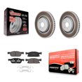 thumbnail image 1 of Transit Auto Kit de Rotors de Frein à Disque et Plaquettes Semi-Métalliques pour Voiture 2019-2024 Ford Edge 2.7L avec Étriers Peints Rouges KGF-103199, 1 of 11