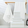 thumbnail image 1 of Juego De 8 Toallas De Ba O Suaves Y Absorbentes, Toallas Gruesas Para El Hogar, Toallas Faciales De Felpa Y Toallas De Ba O De Secado R Pido, Dise O Lujoso, Para Uso Dom Stico, Art Culos, 1 of 8