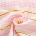 thumbnail image 5 of YDFCWXW Toddler Baby Girls Striped Long Sleeve T-Shirt Lettuce Trim Ribbed Knit Pullover Blouse Top (Pink, 2-3 Years), 5 of 9