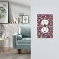 thumbnail image 5 of Fotbe Doodles Wedding Print Duplex Receptacle Wall Plate, 1-Gang 5.0" x3.0" Wall Outlet Covers, Dual Outlet Faceplates Covers, Color-matched Screws Included-Style S, 5 of 6
