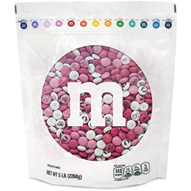 Pink Girls Baby Shower Milk Chocolate M&M's 10oz