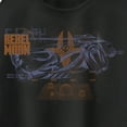 thumbnail image 2 of Junior's Rebel Moon Imperium Space Fighter Grid  Racerback Tank Top Black X Large, 2 of 5