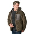 thumbnail image 3 of Free Country Men's Atlas Hooded Quilted Reversible Sherpa Jacket Mushroom XXL, 3 of 7