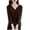 Coffee, variant on Mlzmgr Cardigans for Women Long Sleeve Button down Loose Fitted Daily Sleep Wear Pajama Thermal Tops